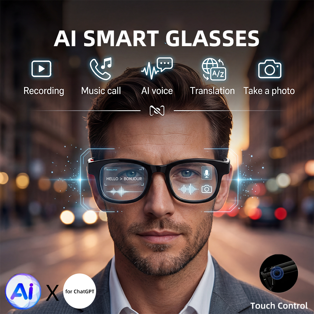Audio Music Recording - AI Smart Glasses Touch Control Photo