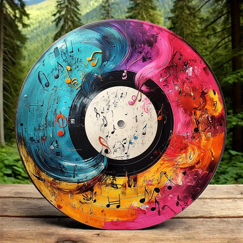 Audio Music Recording - 12-Inch Vibrant Vinyl Record Art with