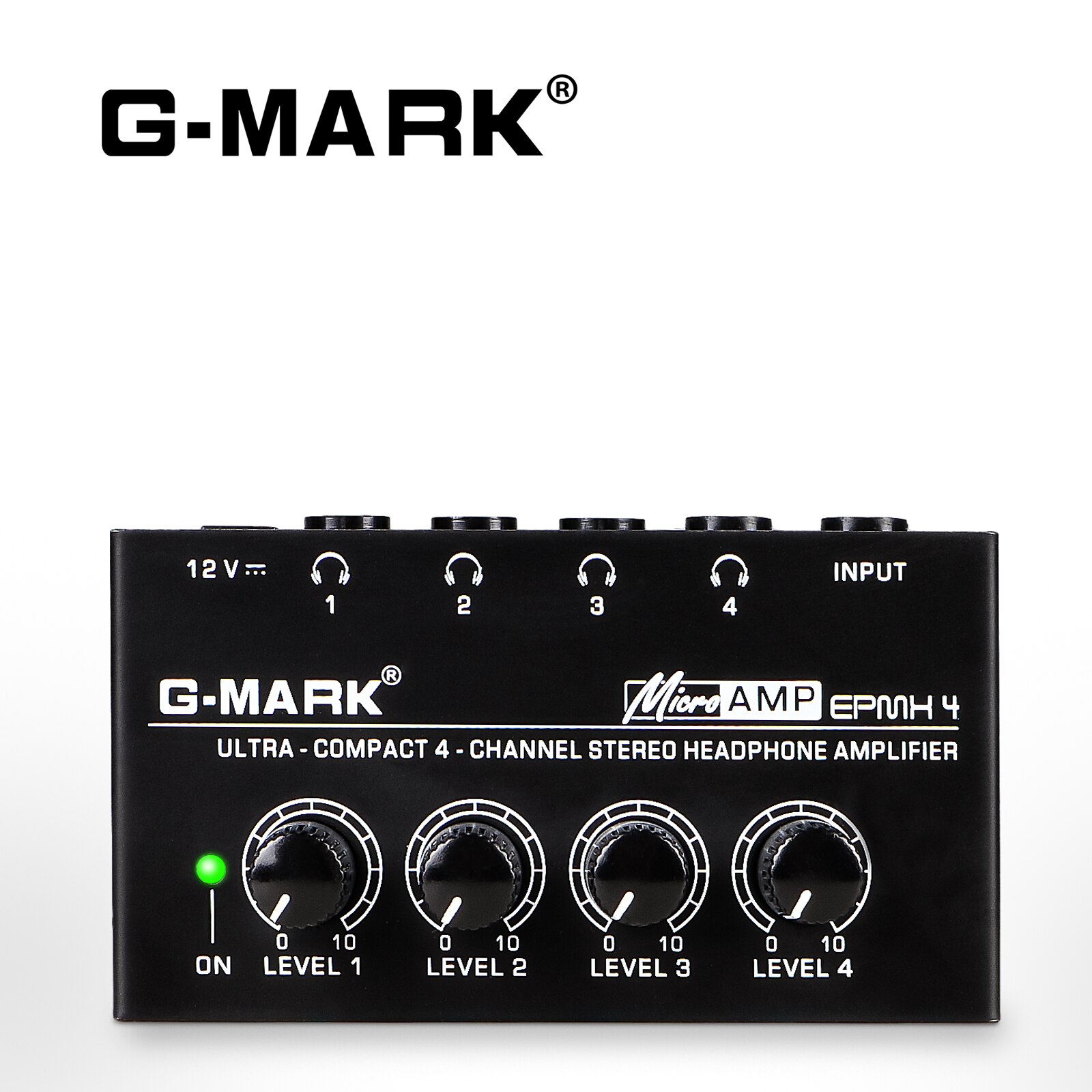 Audio Music Splitter - Headphone Amplifier G-MARK EPMH4 4 Channels