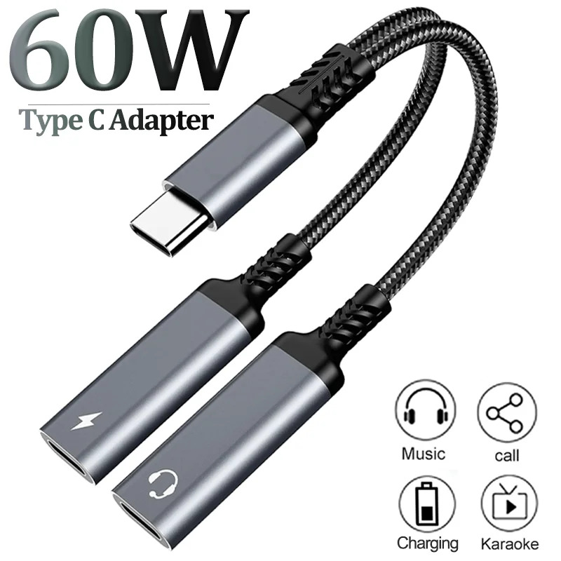 Audio Music Splitter - OTG 2 IN 1 USB C