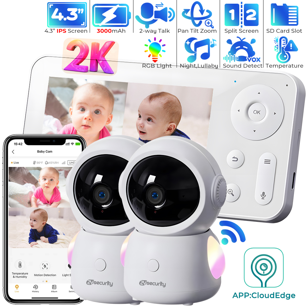 Audio Music Track - 2K UHD WiFi Baby Monitor with