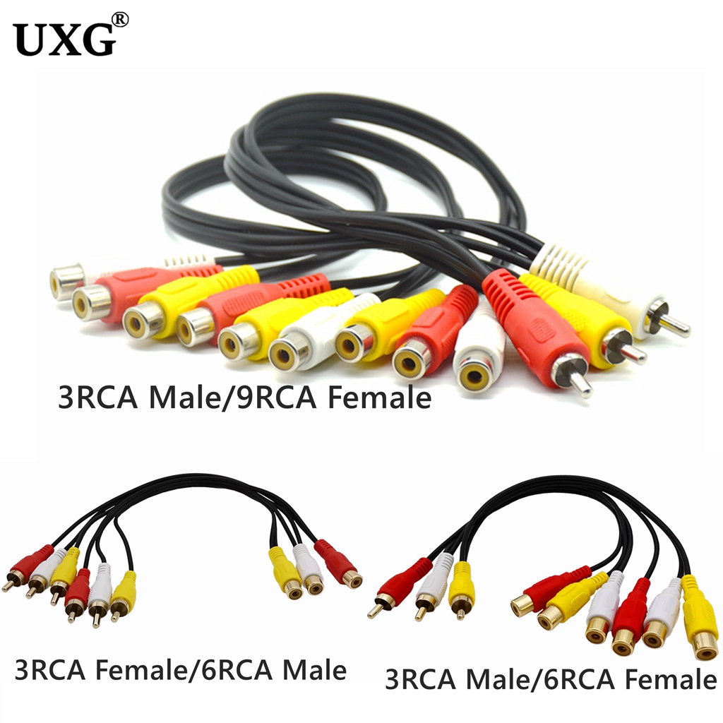 Audio Music Splitter - 3RCA TO Audio TV DVD Video