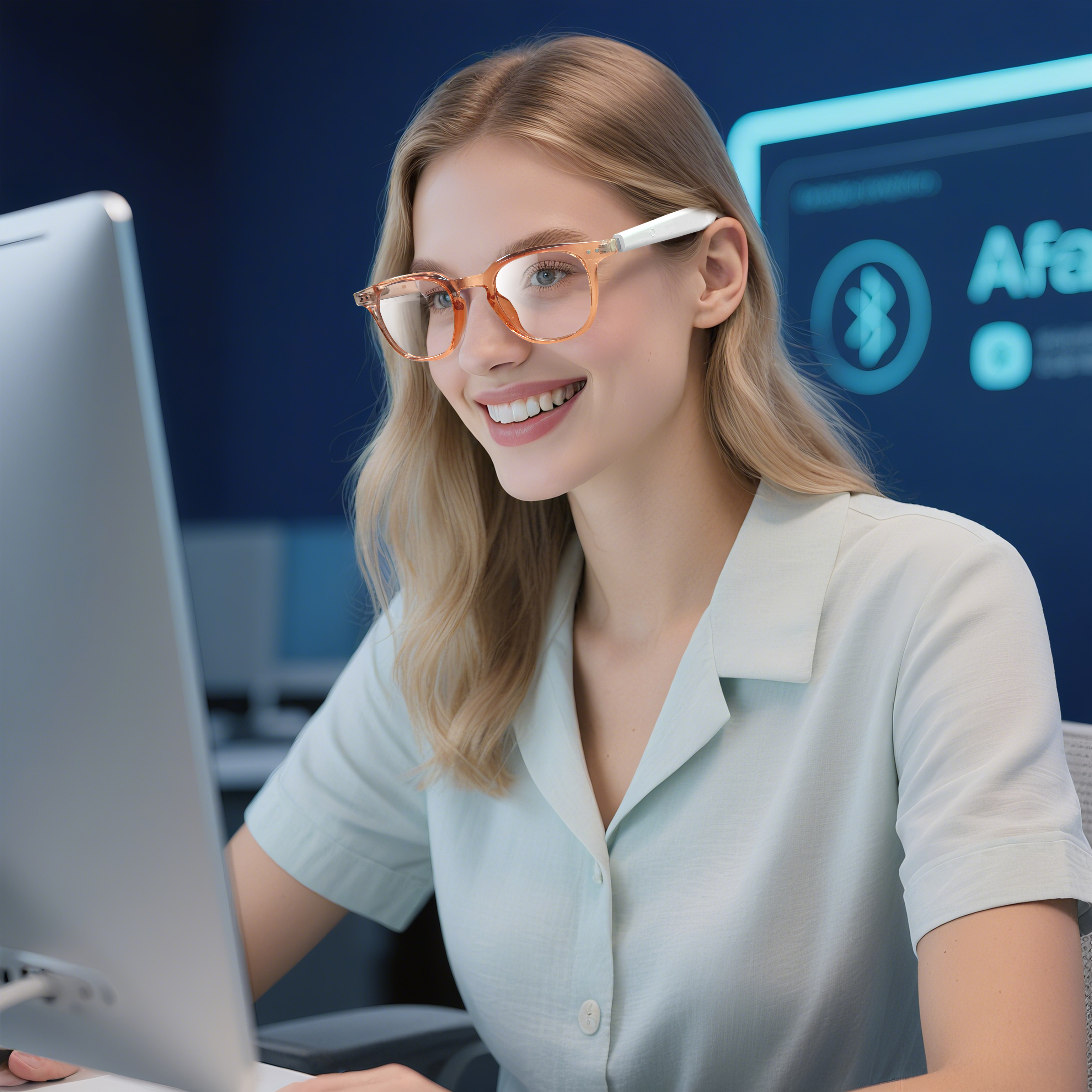 Audio Music To Video Ai - Photochromic Smart Glasses Anti-Blue Wireless Music