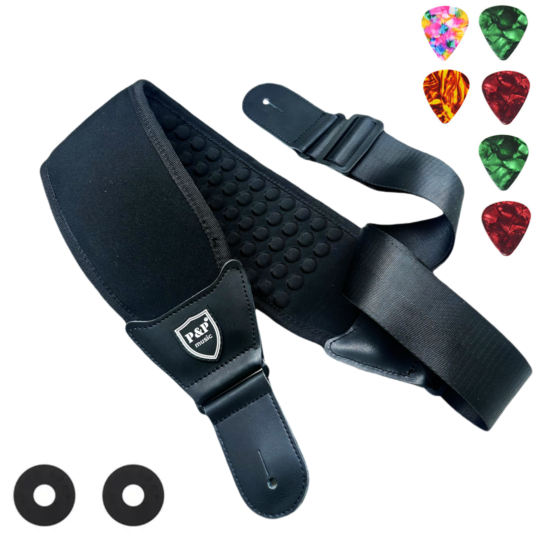 P&P 3D Sponge Guitar Strap Bel – Guitar Strap Padded Bewertung und Preis