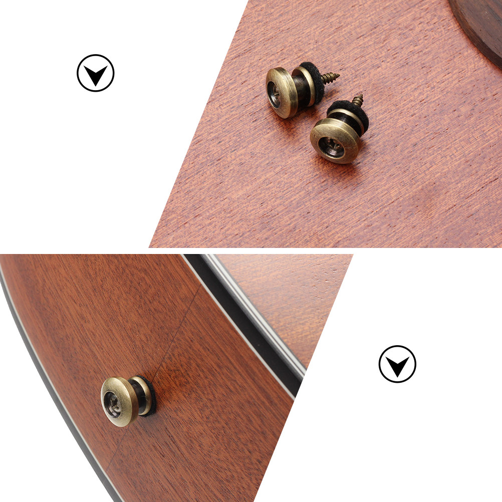 6Pcs Guitar Strap Buttons Elec – Guitar Strap Padded Bewertung und Preis