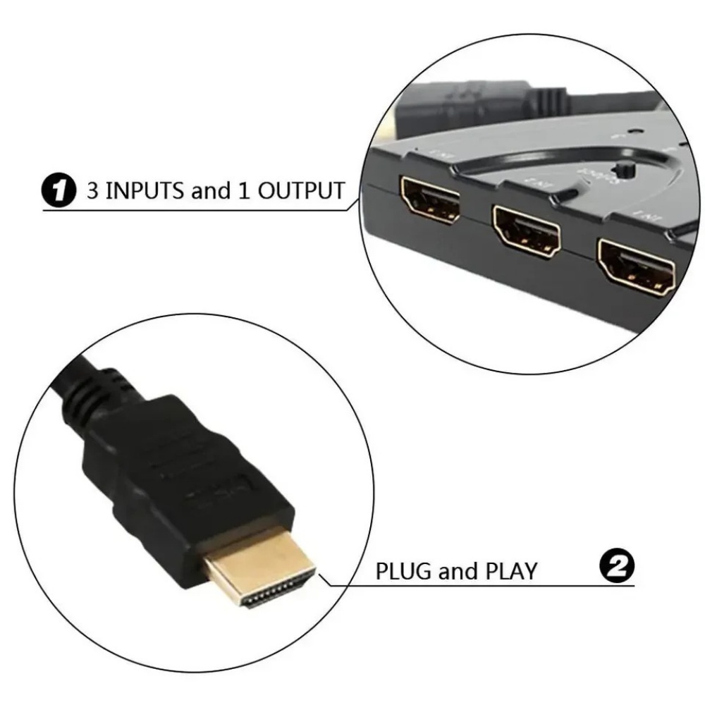 3 in 1 Out Video Splitter Adap – Audio Music Splitter Bewertung und Preis