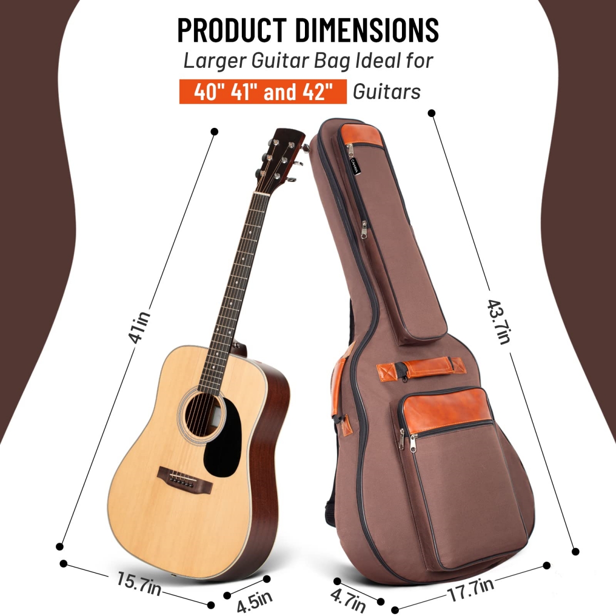 Miwayer-Acoustic Guitar Bag, 4 – Guitar Strap Padded Bewertung und Preis