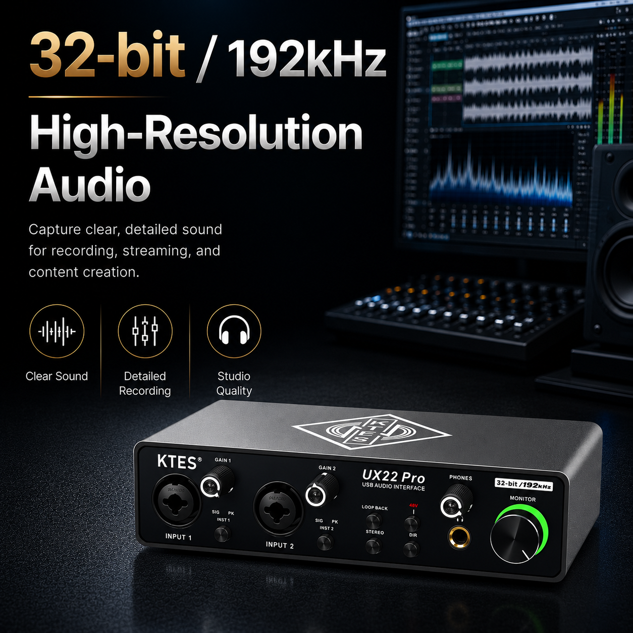 UX22 Pro Audio Interface 192kH – Audio Music Tiktok Bewertung und Preis