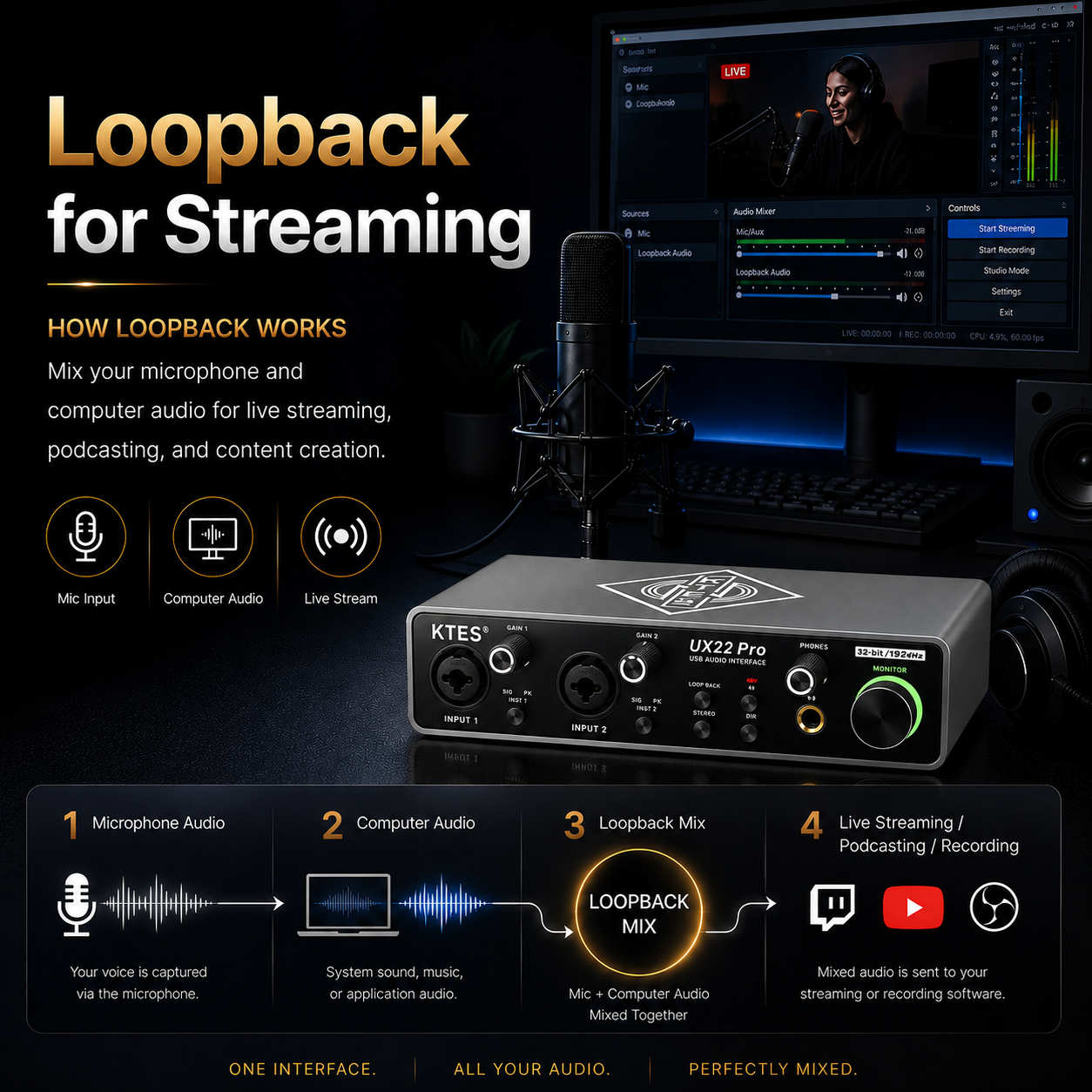 UX22 Pro Audio Interface 192kH – Audio Music Tiktok Bewertung und Preis