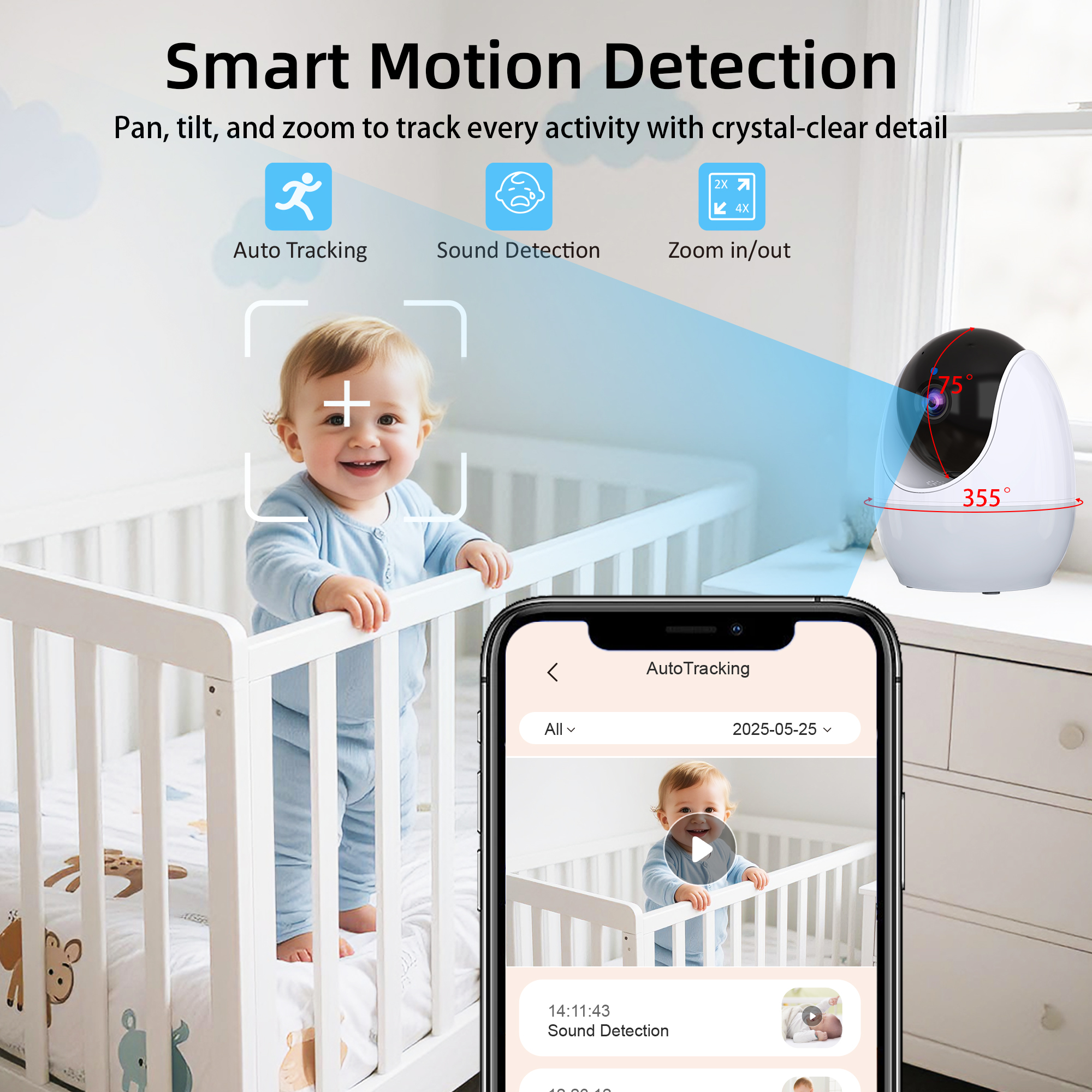 4.3 Inch Display Baby Monitor  – Audio Music Track Bewertung und Preis