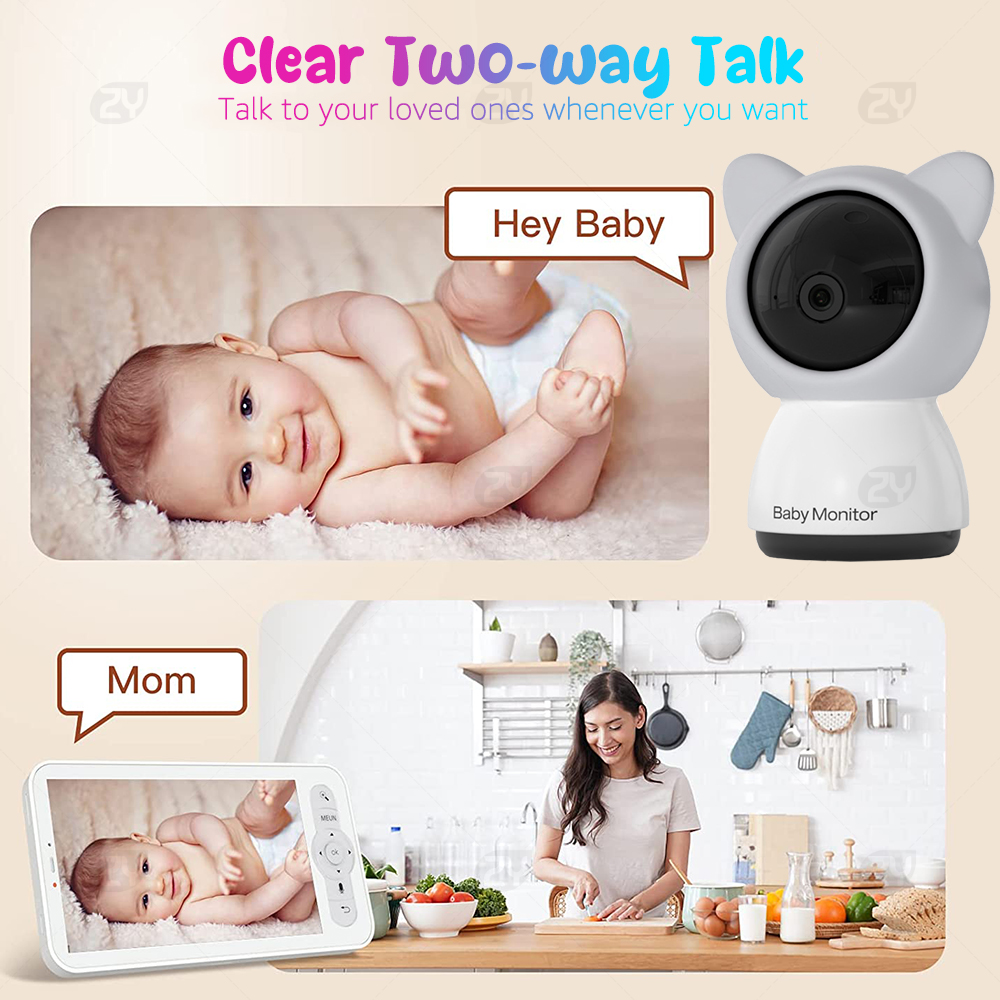 2K/3MP 5-inch Wireless Baby Mo – Audio Music Track Bewertung und Preis