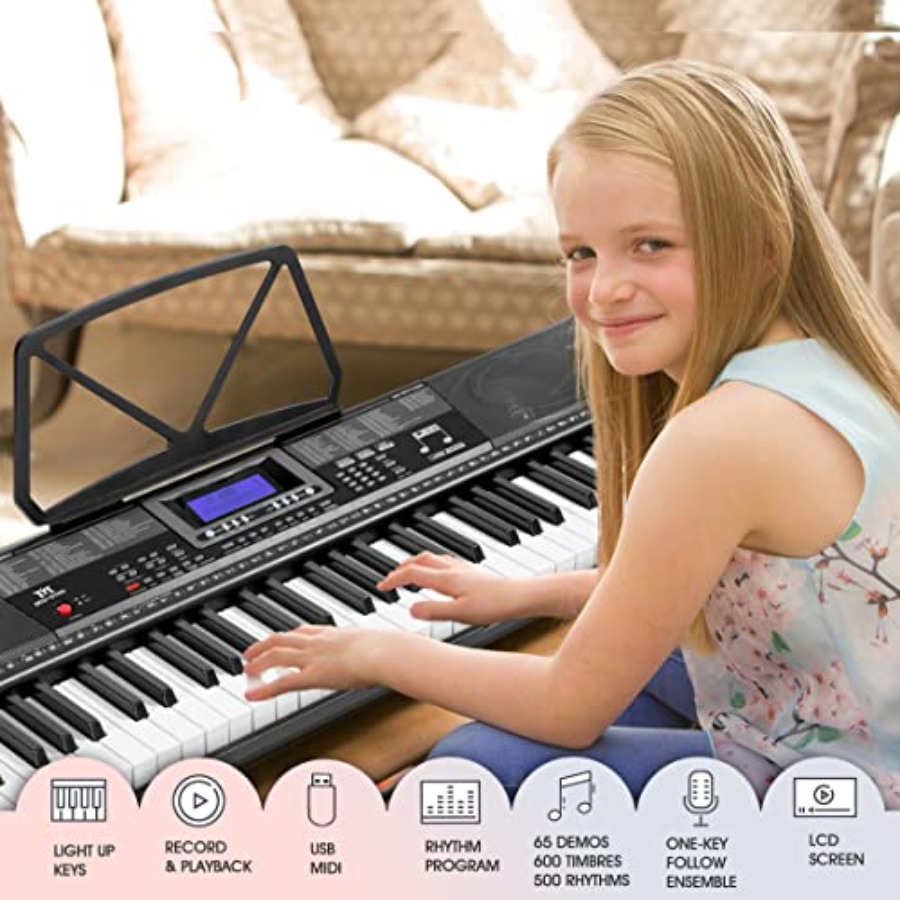 MUSTAR 61-Key Lighted Piano Ke – Piano Sustain Pedal Bewertung und Preis