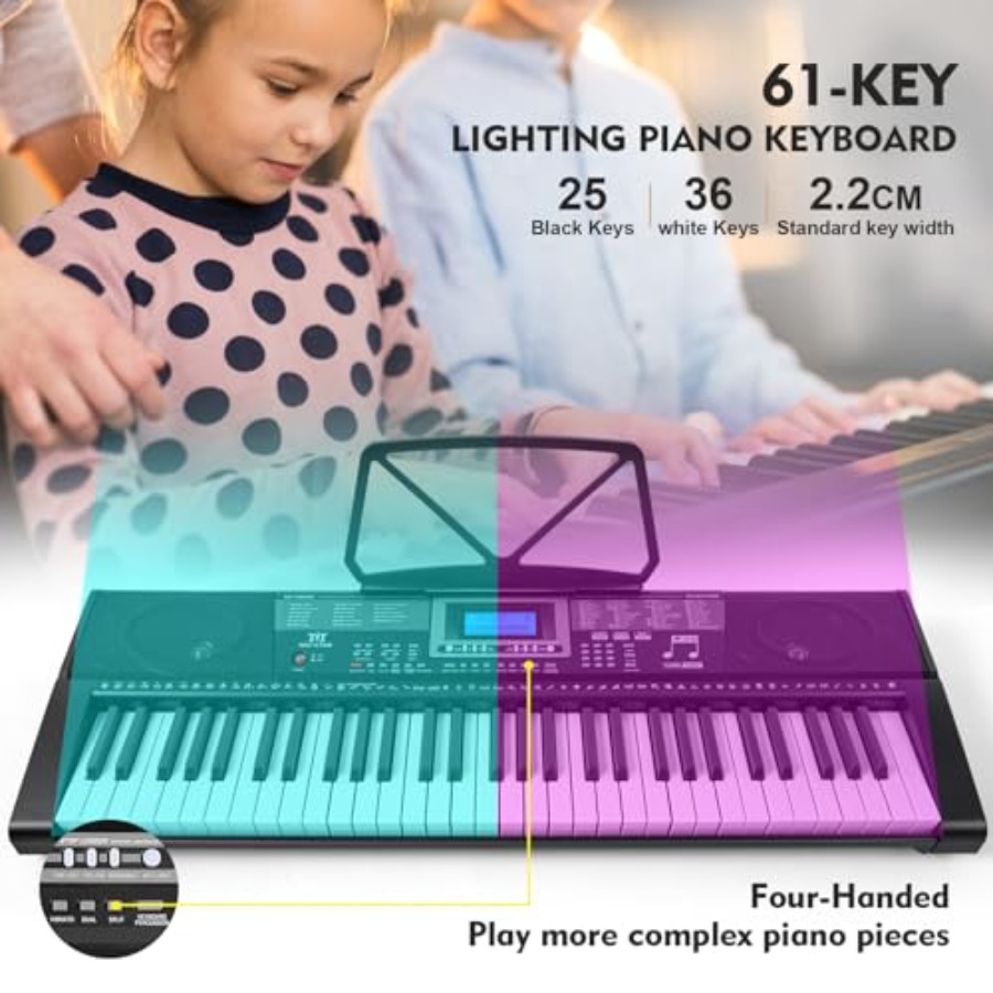 MUSTAR 61-Key Lighted Piano Ke – Piano Sustain Pedal Bewertung und Preis