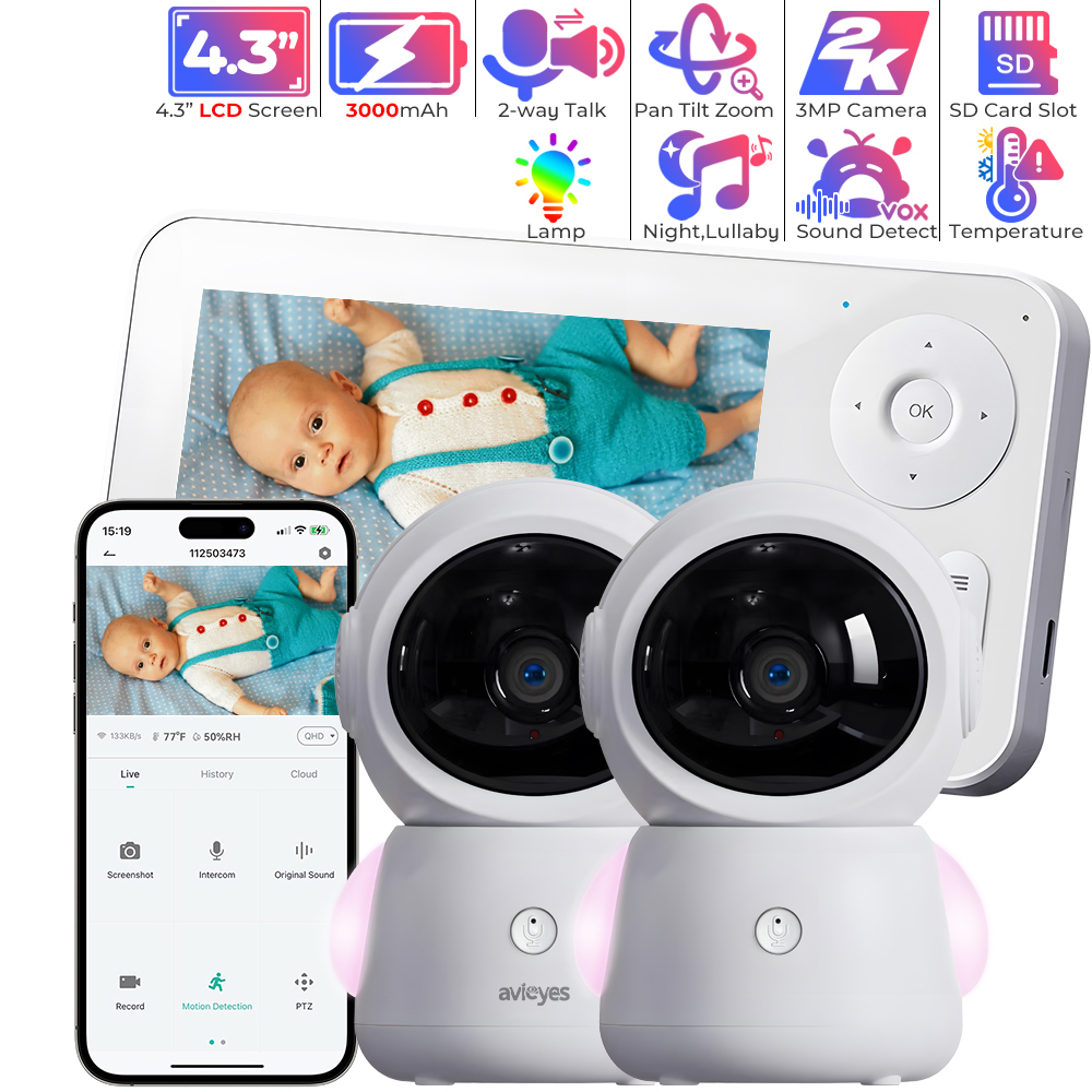 2K WiFi Baby Monitor with Scre – Audio Music Track Bewertung und Preis