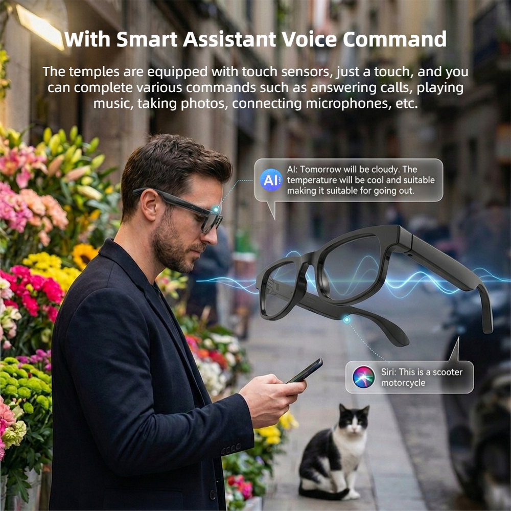 AI Smart Glasses Touch Control – Audio Music Recording Bewertung und Preis