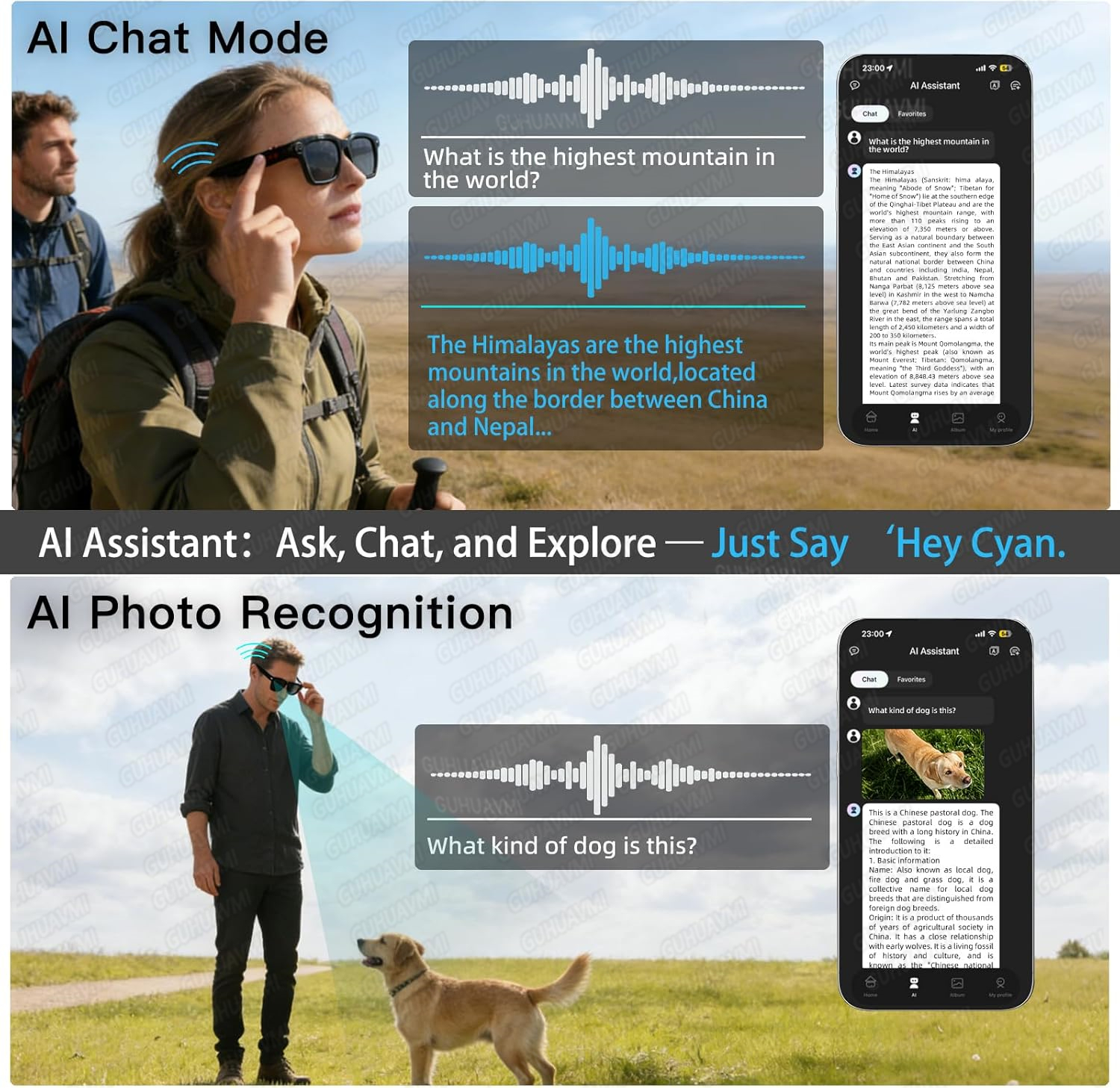 New Smart AI Glasses with 800W – Audio Music To Video Ai Bewertung und Preis