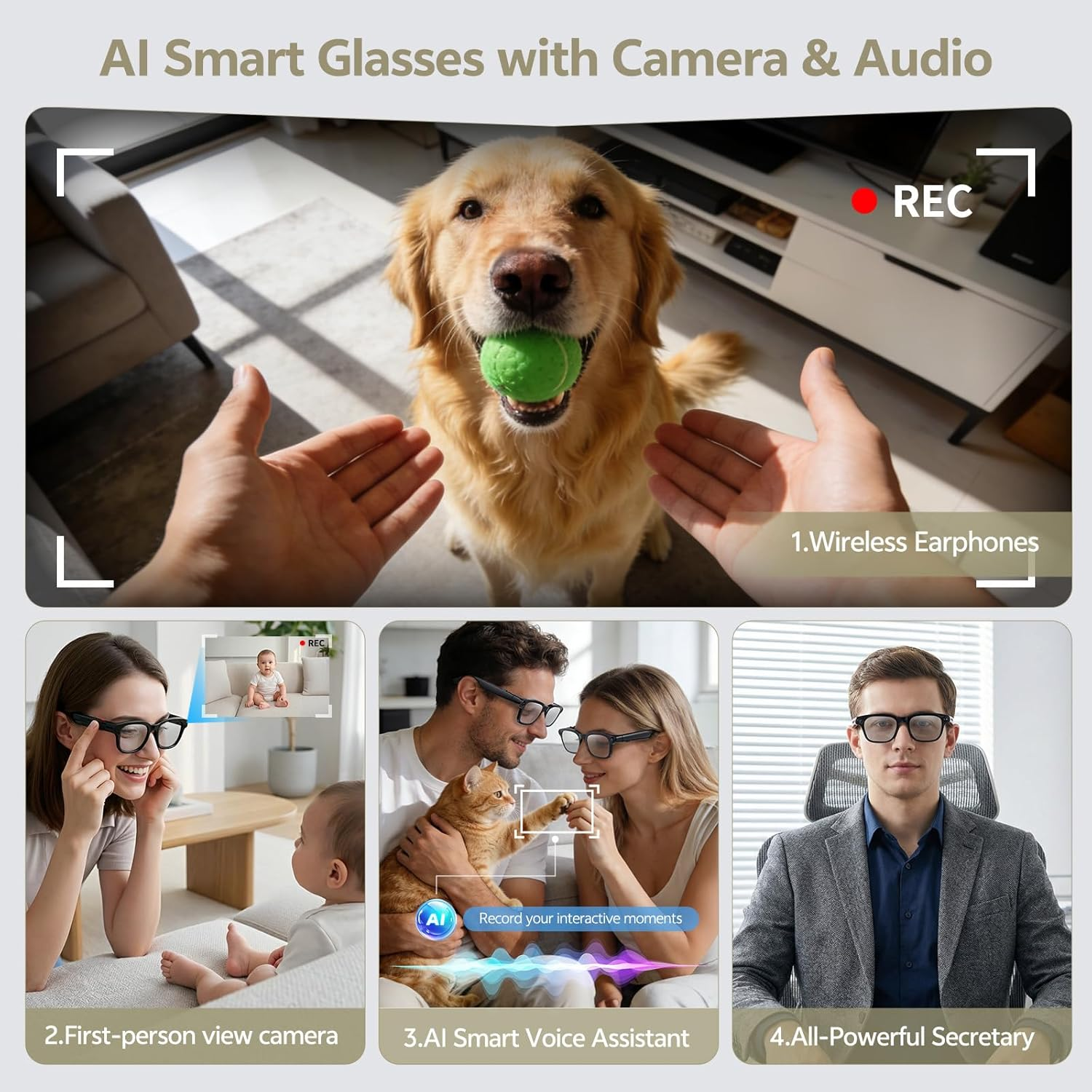 2026 Smart Camera Glasses 1080 – Audio Music To Video Ai Bewertung und Preis