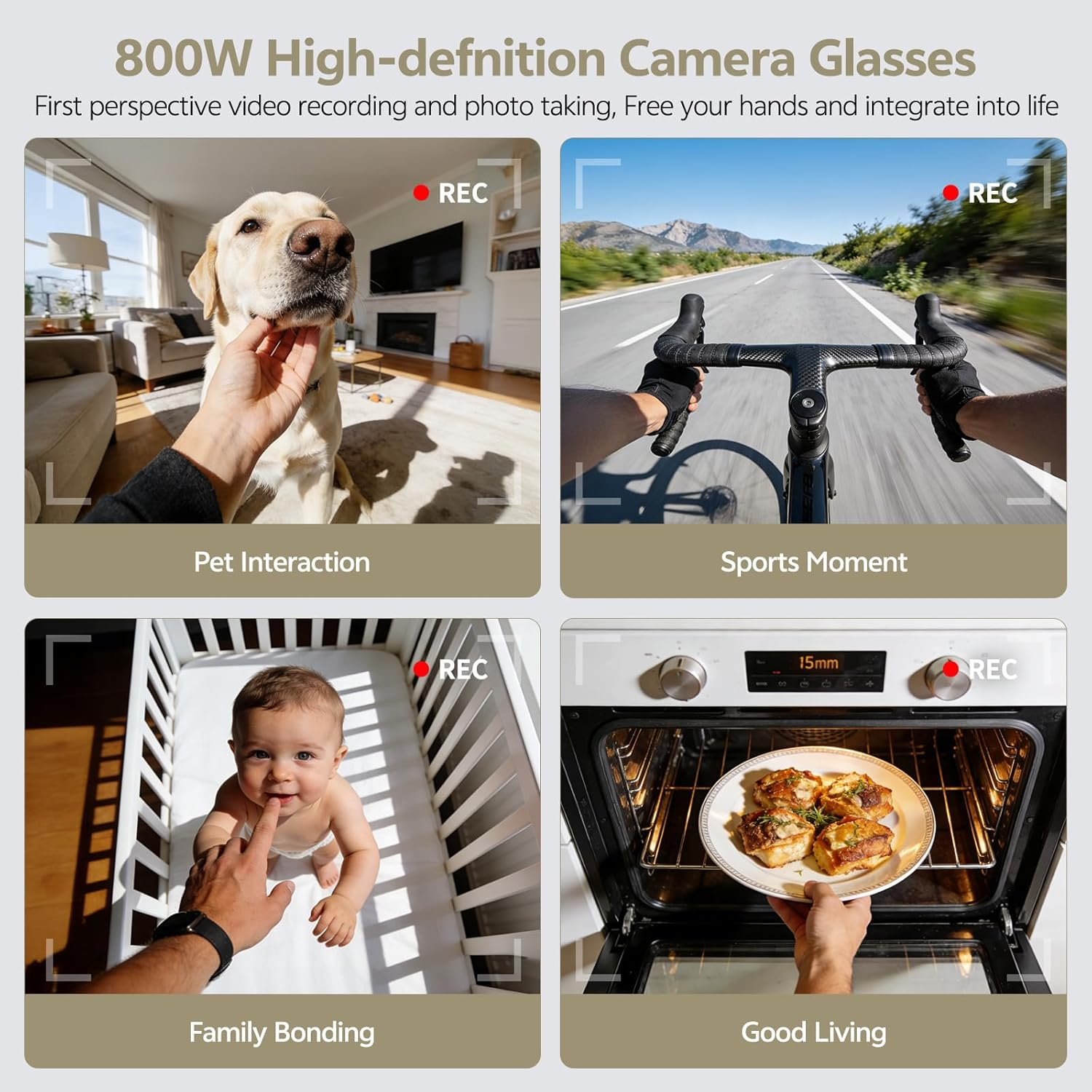 2026 Smart Camera Glasses 1080 – Audio Music To Video Ai Bewertung und Preis