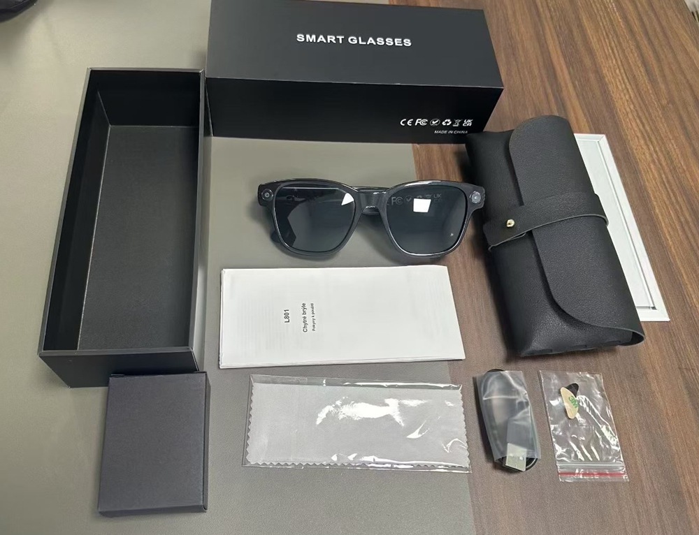 New L801 Smart Glasses 8MP 4K  – Audio Music To Video Ai Bewertung und Preis