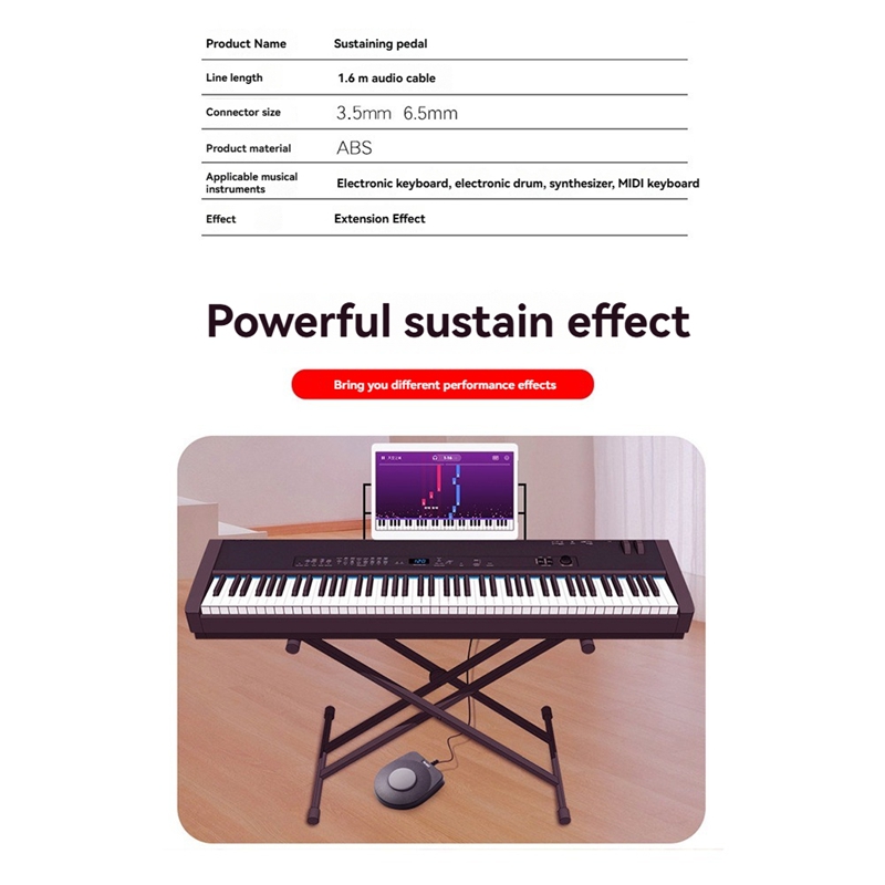 3.5mm Double Sustain Pedal Foo – Piano Sustain Pedal Bewertung und Preis