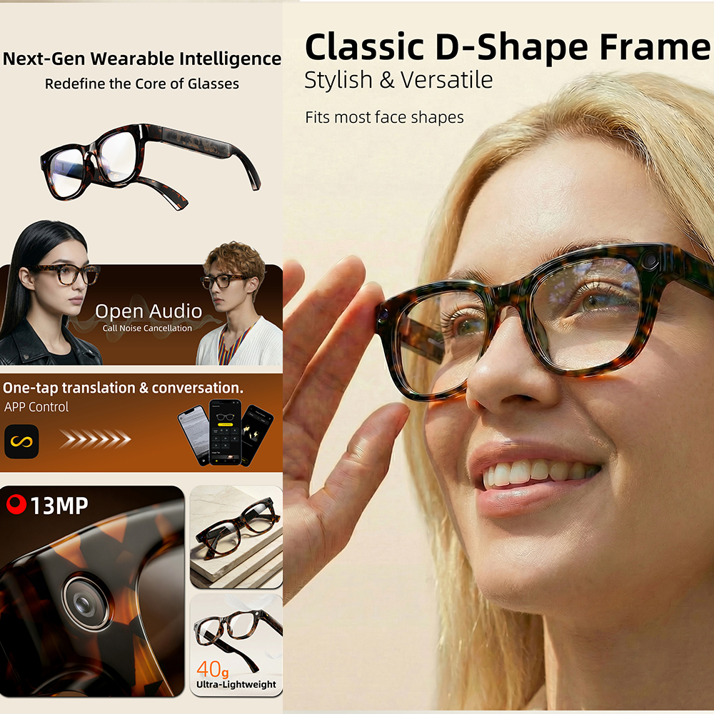 G600 Pro AI Smart Glasses 13MP – Audio Music To Video Ai Bewertung und Preis