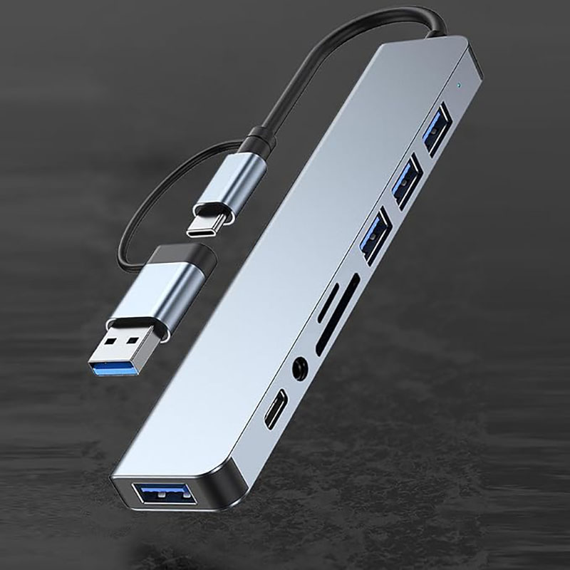 USB C Hub USB Splitter 8 in 1  – Audio Music Splitter Bewertung und Preis