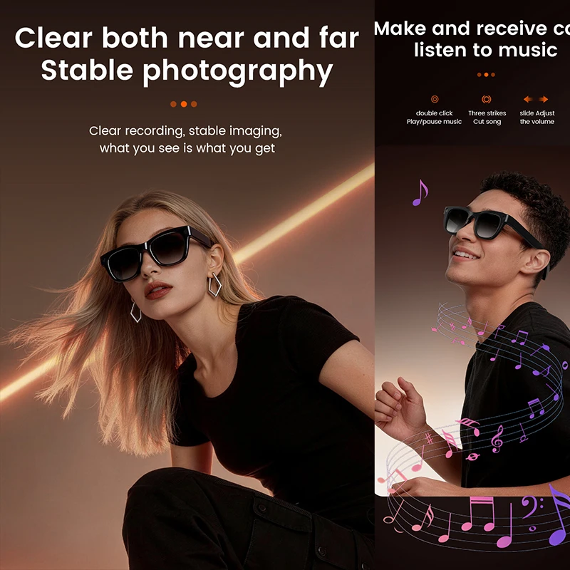 1300W HD Camera Smart AI Glass – Audio Music To Video Ai Bewertung und Preis