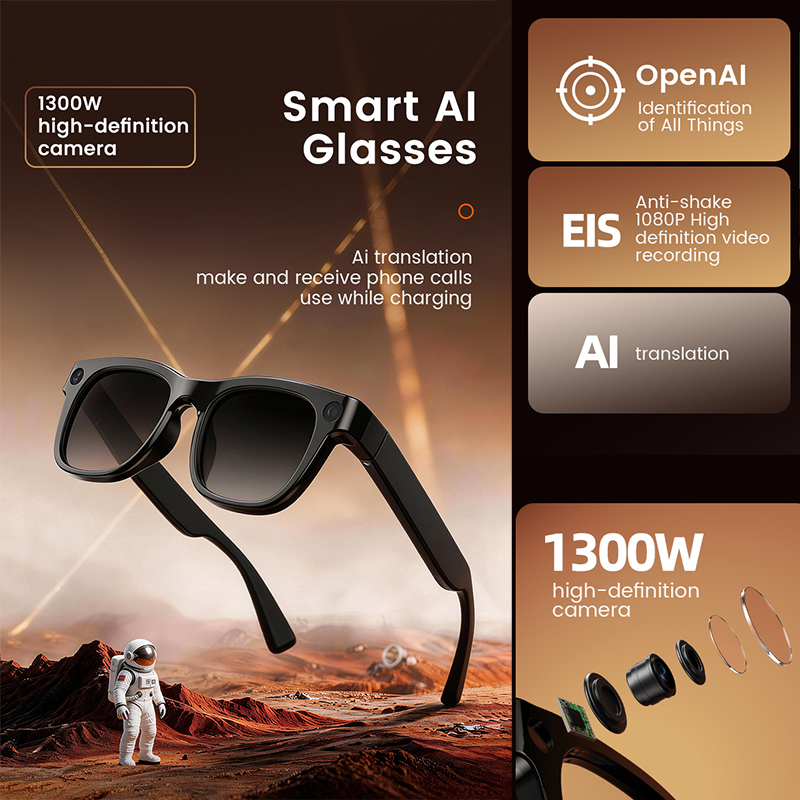 1300W HD Camera Smart AI Glass – Audio Music To Video Ai Bewertung und Preis
