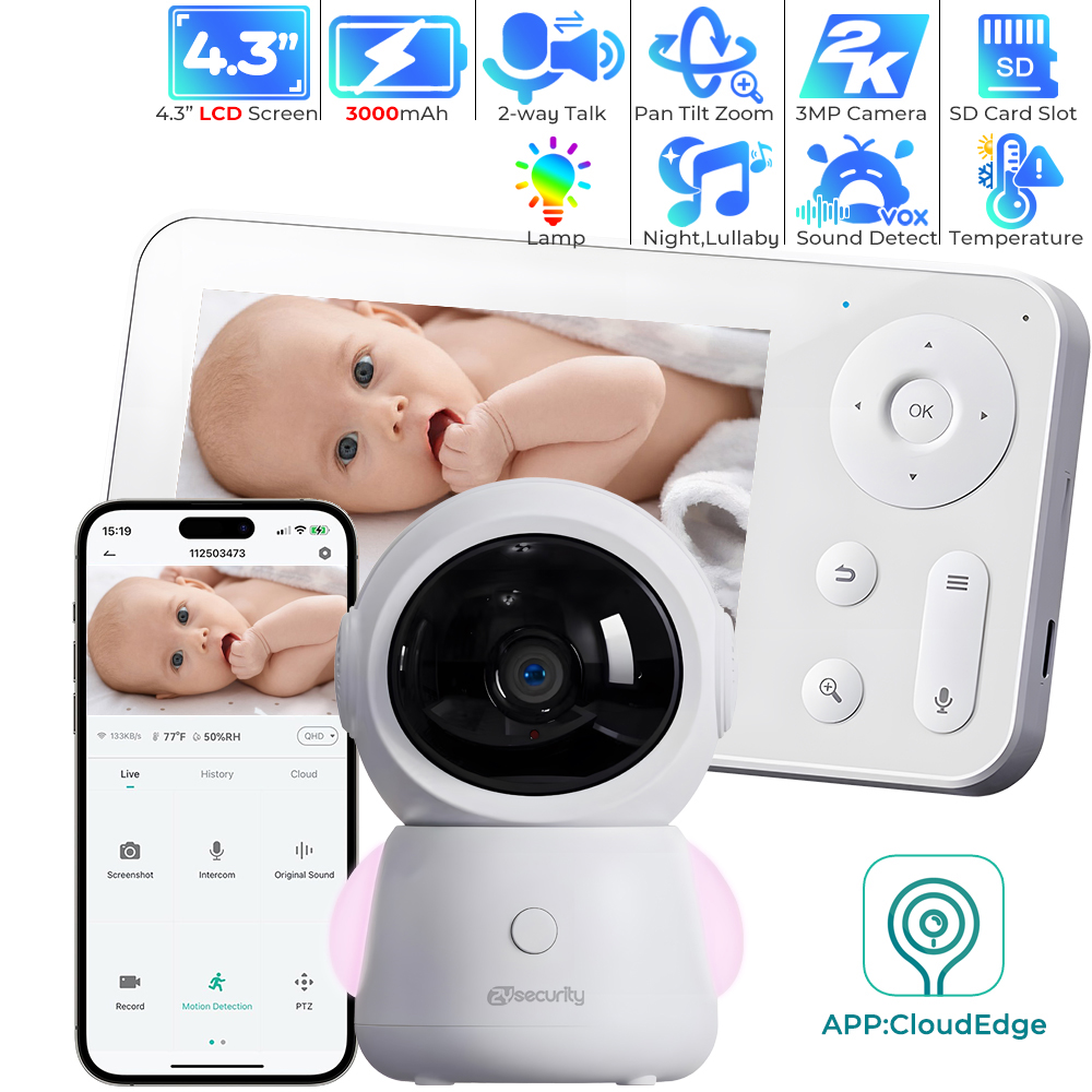 2K WiFi Baby Monitor with App, – Audio Music Track Bewertung und Preis