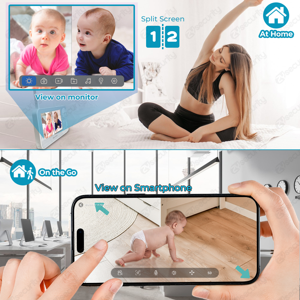 2K UHD WiFi Baby Monitor with  – Audio Music Track Bewertung und Preis