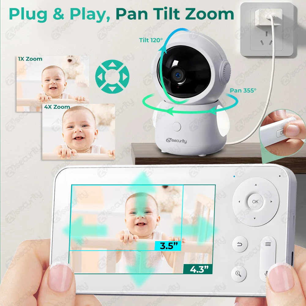 2K UHD WiFi Baby Monitor with  – Audio Music Track Bewertung und Preis