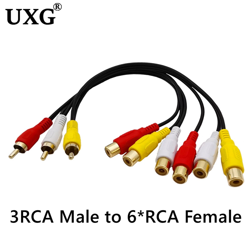 3RCA TO Audio TV DVD Video AV  – Audio Music Splitter Bewertung und Preis