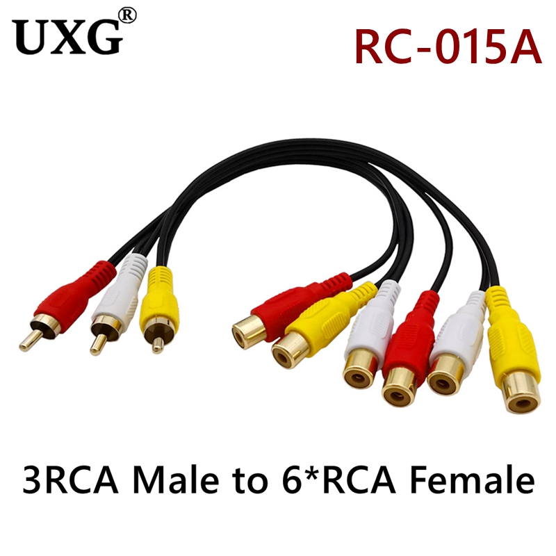 3RCA TO Audio TV DVD Video AV  – Audio Music Splitter Bewertung und Preis
