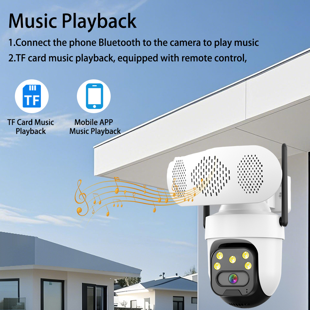 5MP Bluetooth Speaker PTZ Came – Audio Music Track Bewertung und Preis