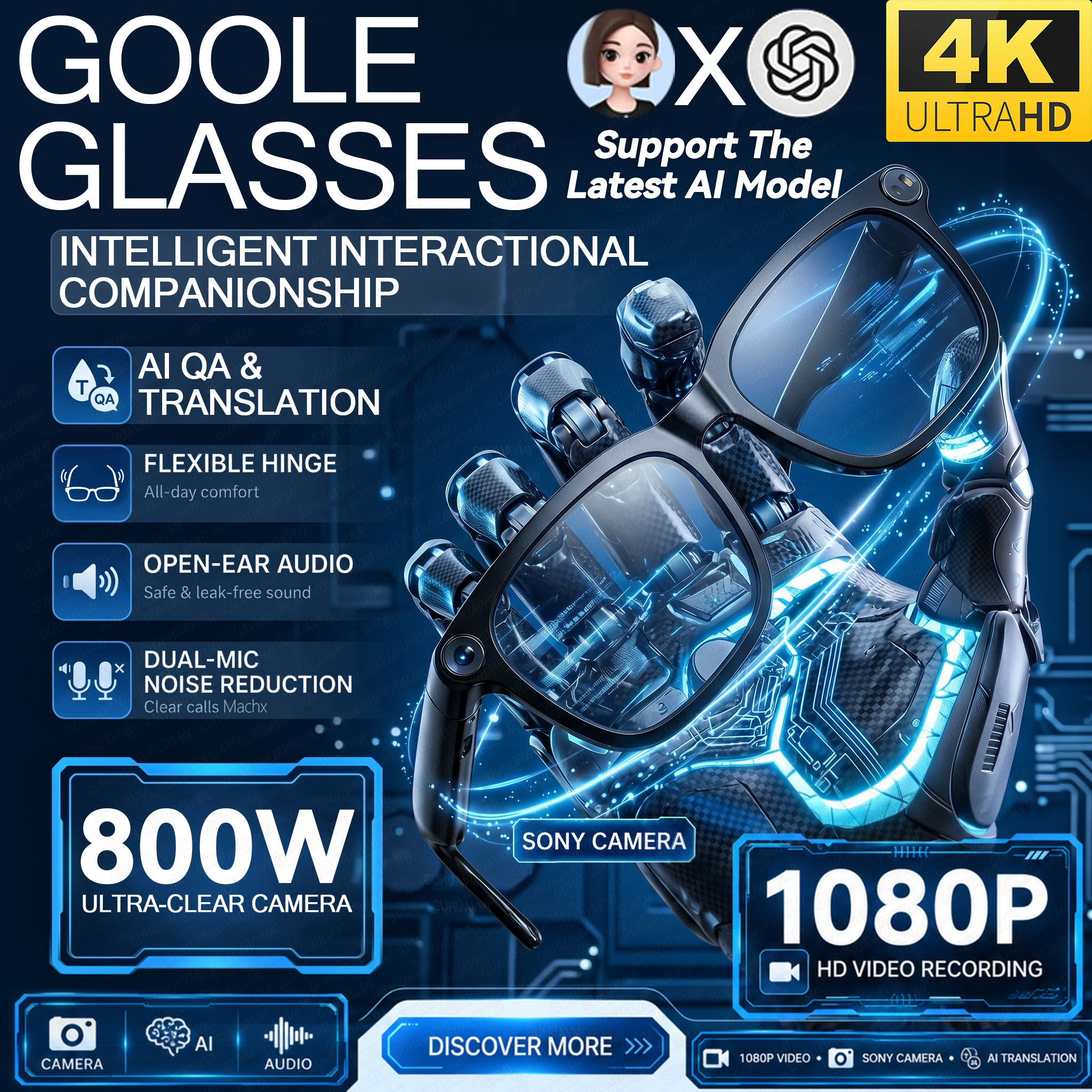 2026 New Smart AI Glasses with – Audio Music To Video Ai Bewertung und Preis