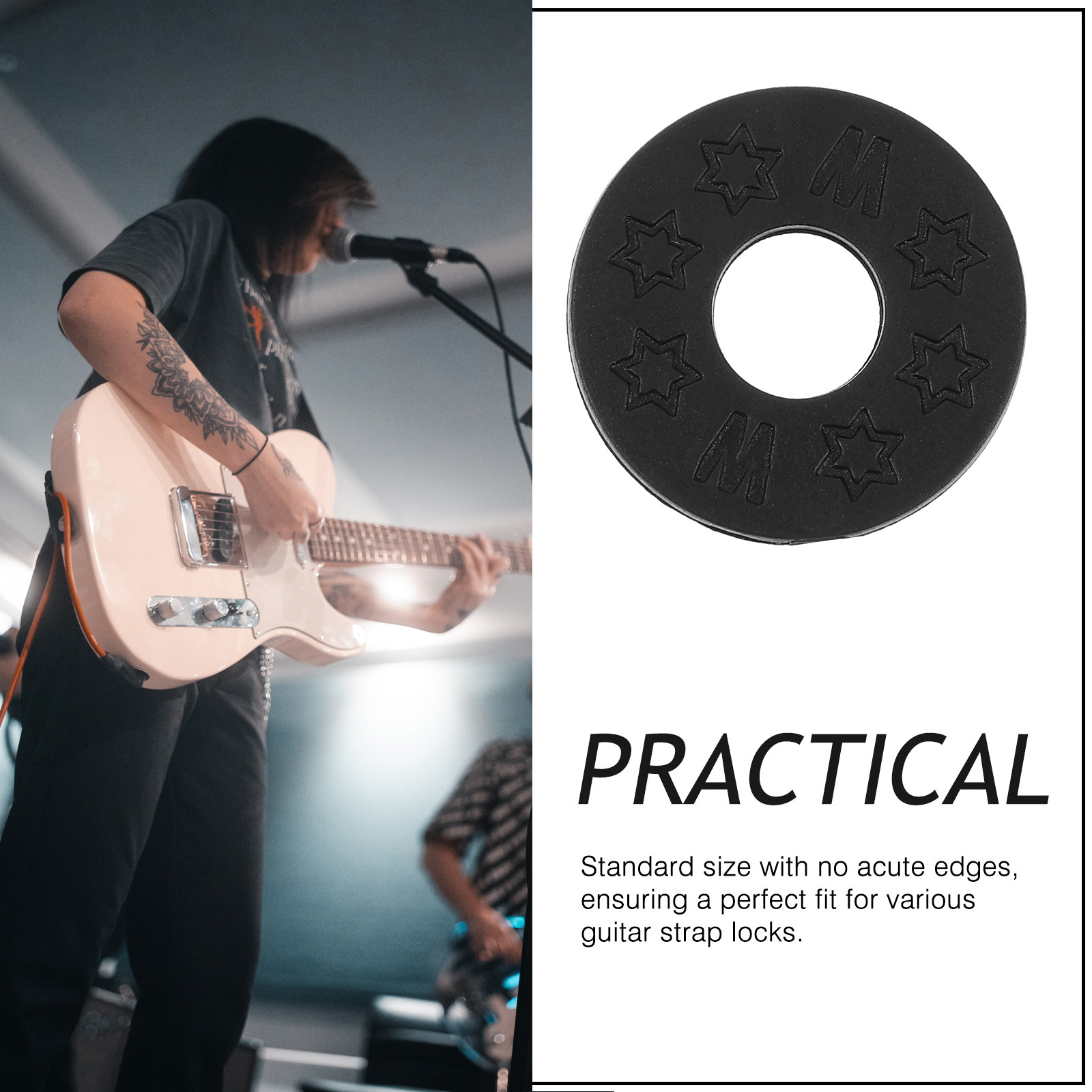 10Pcs Silicone Guitar Strap Lo – Guitar Strap Padded Bewertung und Preis