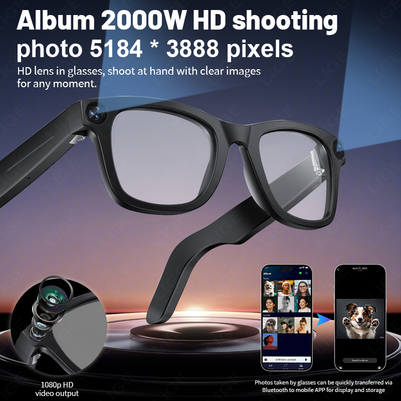 AI Smart Glasses Camera 800W B – Audio Music To Video Ai Bewertung und Preis